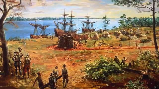 Historical image of ships at the Gulf Coast, used in the South Alabama Creole documentary material